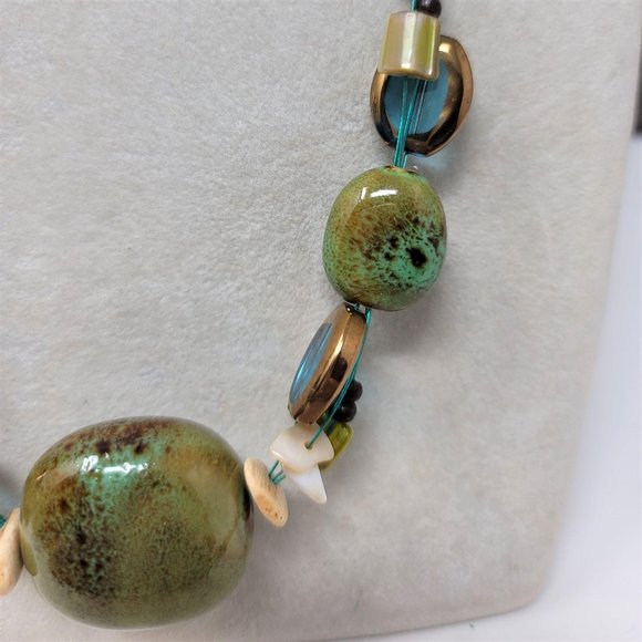 Premier Design Necklace n Bracelet Set Porcelain - Picture 8 of 11